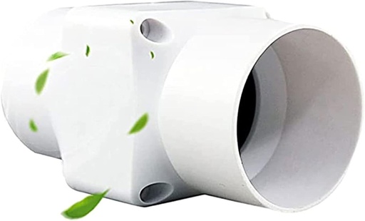 [BRSRMZYEAQNGGAI3] 2 Inch Inline Duct Fan Plastic Duct Ventilation Fan Bathroom Ventilation Exhaust Extractor Fan for Cooling Exhaust and Grow Tent (Color : Normal Power, Size : 18W/20MM)