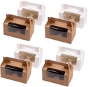 PRETYZOOM 10 Set Paper Packing Boxes for Cupcakes Muffins Assorted Decorative Containers for Baby Shower Birthday Wedding