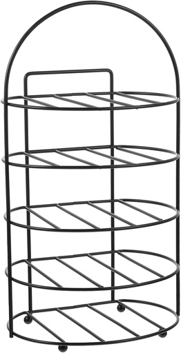 [BRSREYINCIBQ4GTG] Multi-Functional Iron Art Spice Rack 3-Tier Storage Kitchen Dish Plate Rack for Organizing Cookware and Serving Platters for Home and Entertaining