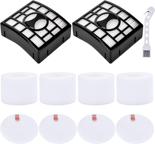 [BRSWGBD7BAFBEF3O] Leadaybetter 2 + 4 Pack Replacement Filters for Shark Rotator DuoClean Powered Lift Away Speed NV680 NV681 NV682 NV683 NV800 NV801 NV803 UV810, Compare to Part # XFF680 &XHF680