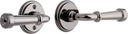 Signature Hardware 479166 Esmond Left Handed Solid Brass Passage Door Lever Set with 2-3/4" Backset