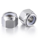 Wensilon(10pcs) 1/2-13 Self Clinching Nuts 304 Stainless Steel Self-Lock Nylon Inserted Hex Lock Nuts