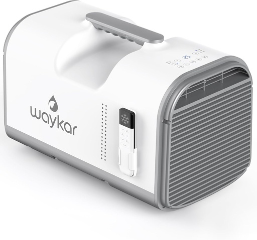 [BRSREEI2PMHAYGT6] Waykar 4500 BTU Tent Air Conditioner - Portable Air Conditioner with Cooling, Dehumidifying & Fan Functions, Covers Up to 130 Sq. Ft., Ideal for Tents, Camping & RVs, Remote Control, AC Powered
