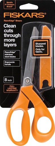 [BRSWIFIOAEHB42L2] Fiskars Crafts 8180 RazorEdge Fabric Shears, 8-Inch