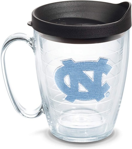[BRSWI2QTAANRYDA3] Tervis Made in USA Double Walled University of North Carolina Tar Heels Insulated Tumbler Cup Keeps Drinks Cold & Hot, 16oz Mug, Primary Logo