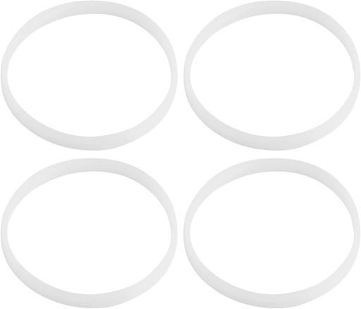[BRSROYD5BMPR43LK] 4pcs White Rubber Sealing O Ring Gaskets, 10cm/3.94inch Rubber Gaskets Set for Juicer Blender Replacement Seals