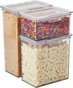 The Home Edit 3 Piece Canister Edit, Food Organizer and Storage Containers Clear