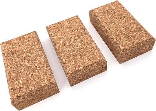 [BRSRAFIODIFAO23H] Cork Hand Sanding Block - 4-1/2" x 2-3/8" x 1-3/16" - 3 Pack