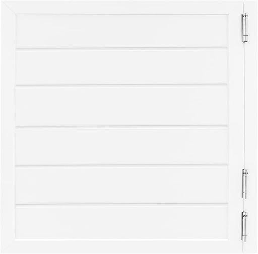 [BRSREAQFCIJR6CTL] Solid Wood Swinging Door, Cafe Door with 3 Spring Hinges, 180 Degree Opening Half Doors, Partition, Painted Finished, for Kitchen Bar Porch (35.4x35.4in,White)