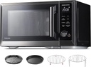 TOSHIBA Countertop Microwave Oven Air Fryer Combo, Inverter, Convection, Broil, Speedy Combi, Even Defrost, Humidity Sensor, Mute Function, 27 Auto Menu&47 Recipes, 1.0 cu.ft/30QT, 1000W
