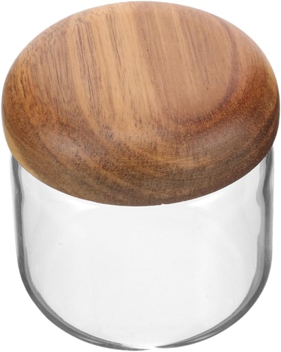 [BRSRAGDQDNYQMEY4] Glass Sealed Jar Food Storage Container for Tea Cookies Honey and More Design Excellent Sealing Performance for Home and Kitchen Use