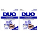 DUO Quick-Set Strong Hold Eyelash Lash Glue - White/Clear, Latex-Free, Waterproof, Fast Drying Strip Lash Adhesive 0.18 oz, 2 Pack