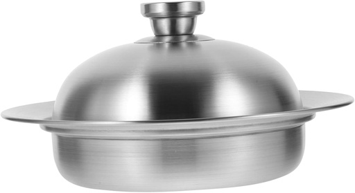 [BRSREFABOQHWOGQV] Amosfun Stainless Steel Multi Functional Food Steamer Plate for Home and Restaurant Use for Steaming Buns Fish Eggs and More Lightweight Easy to Store and User Friendly