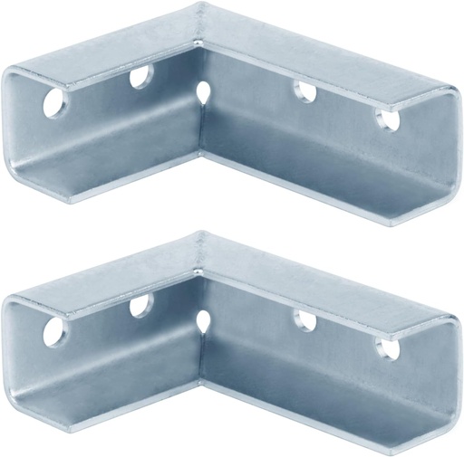 [BRSRO2YFBENWA3IY] heneng 2 Pcs 90 Degree Bend Strut Fitting for 1-5/8" Strut Channel, Wrap Angle Splice Bracket, 5/32" Thick