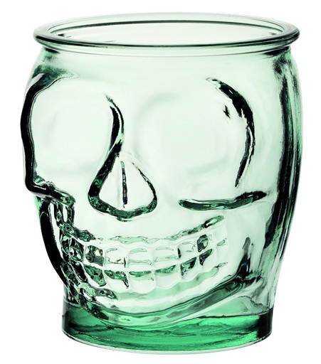 [BRSWGZYHAUMRA33D] Hospitality Glass Brands HG20125-006 16 oz. Skull Glass (Pack of 6)