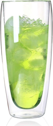 [BRSWYGQBO54GGA3Z] Asng Glass Coffee Mugs, Double Wall Insulated Thermal Cups Drinking Glasses For Tea/Coffee/Latte/Cappucino/Cafe/Milk (650ML/22oz)