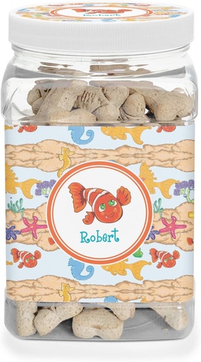 [BRSWGEIHAEPQMFA2] YouCustomizeIt Personalized Under the Sea Dog Treat Jar