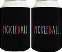 Pickleball Gifts For Women Pickleball Text Word Art 2-Pack Can Drink Thermocoolers