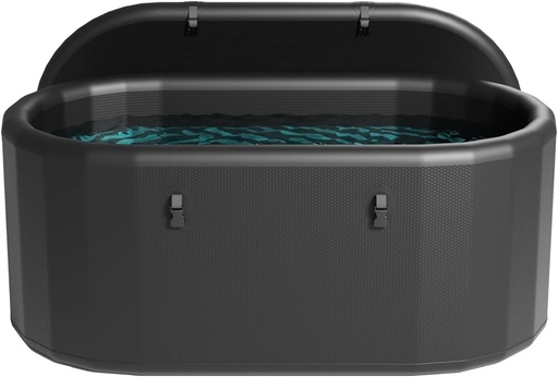 [BRSROAQ7OF5QAFDA] Inflatable Insulated Ice Bath Tub Foldable Cold Plunge Tub for Athletes Freestanding Soaking Tub Cold Plunge Therapy Polar Plunge Tub Water Chiller Compatible Cold Plunge Outdoor (53“X30"X26")