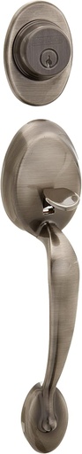 [BRSWIYADBN4GIELI] Schlage F92-PLY Plymouth Dummy Exterior Handleset from The F-Series, Antique Pewter