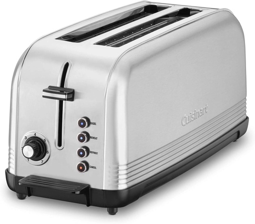 [BRSWYHYLBMPGMAIU] Cuisinart CPT-2500 Long Slot Toaster, Stainless Steel, Silver, 2-slice long slot