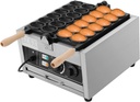 DNYSYSJ 12 Holes Commercial Bubble Waffle Maker, Egg Shaped Waffle Maker, Non-stick Baking Waffle Iron for Restaurant Snack Bar, Temperature Control 1800W 110V