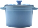 Refractory Ceramic Classic Casserole With Lid, Ceramic Casserole with lid, Slow Cooker Round Dutch Oven, Healthy Non-Stick Ceramic,Home Kitchen Ceramic Casserole (Color : Blue, Size : 3l) (Blue 4L)