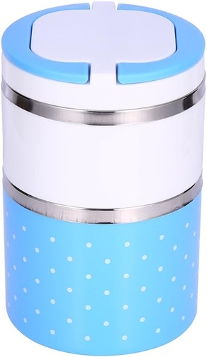 [BRSW2ZI5B4FWOAAZ] Lunch Box Container Stainless Steel 2 Layer Insulation Thermal Lunch Box Hot Food Container