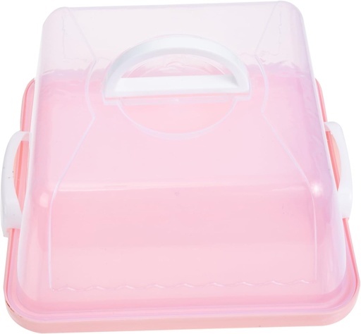 [BRSRE233CQDWAGY3] Cabilock Portable Cake Carrier with Handle Plastic Dessert Storage Case Oil Cake Container with Lid Reusable Easy to Clean