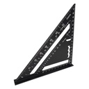 Builder 7inch Metric 14 Types of Drill Holes Triangle Ruler Carpenters Tools