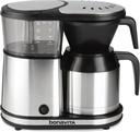 Bonavita 5 Cup Drip Coffee Maker Machine, One-Touch Pour Over, Auto Pause Brewing with Stainless Steel Double Wall Thermal Carafe, SCA Certified, Dishwasher Safe, BV1500TS