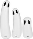 FUNBOY Standing Ghost Halloween Décor (3 Pack) – Freestanding Indoor/Outdoor Spooky Decorations for Lawn, Porch, or Entryway