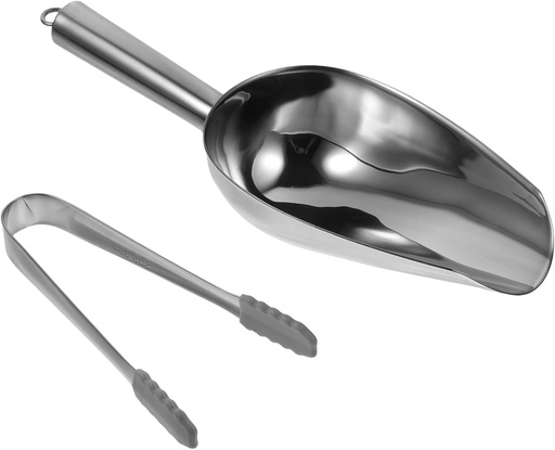 [BRSREZYZOYNRA3QY] Stainless Steel Ice Clip Ice Scoop for Freezer Scoop Bar Grains Tong Tong Kitchen Tool