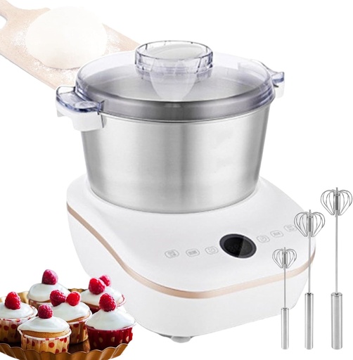[BRSRAGLYCINRO3TF] Electric Dough Maker 25~38°C Kneading Machine | Automatic Dough Mixer 5l Bread Fermentation Machine With Lid-in-Lid Design - Easy Add Materials | Fermentation Kneads