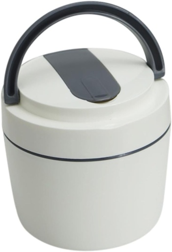 [BRSREYADOAMA43L6] OUNONA 1pc Insulated Lunch Container Double Layer Food Box with Tableware Microwavable for Students and Working Professionals Easy to Clean Portable Design