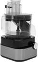 Commercial Food Processor, 600W Stainless Steel Electric Food Chopper, 5 in 1 Multifunctional Kitchen Food Processor Blending for Vegetables, Fruits, Meat Black 900r/min 110V