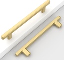 10 Pack 5''(128mm) Gold Cabinet Pulls Kitchen Cabinet Handles Brushed Gold Drawer Hardware for Cabinets Bathroom Cupboard CK0084