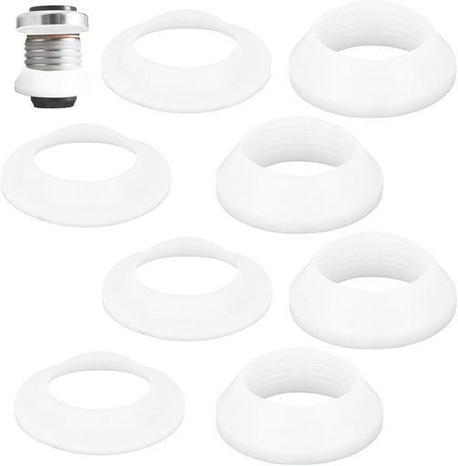 [BRSREGT5CN5R4FLJ] 6pcs Sink Drain Gaskets, Sink Top and Bottom Washers Silicone Leak-Proof Waste Pipe Seal Rings Universal Kitchen Basin Drain Gasket Replacement Parts for Bathroom Kitchen