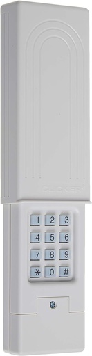 [BRSWIY35DMDAO3YZ] CHAMBERLAIN Clicker Keyless Entry KLIK2U-P2, Works with Chamberlain, LiftMaster, Craftsman, Genie and More, Security +2.0 Compatible Garage Door Opener Keypad, White