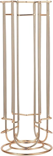 [BRSROBL4OAIW22Q3] Coffee Capsule Holder Iron Wire Coffee Pods Capsules Stand Storage Rack Countertop Coffee Station Organizer for Holding 18PCS Capsule(gold)