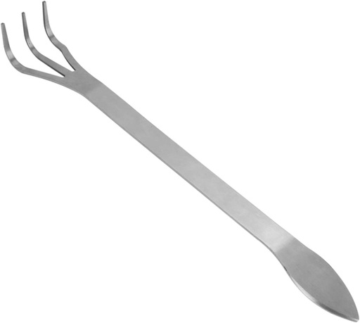 [BRSRMCQYOAPRY3Y2] Stainless Steel Bonsai Rake Tool,Stainless Steel Root Rake 3-Prong Loosen Soil Bonsai Tree Tools with Ergonomic Handle