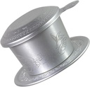 Portable Vietnamese Coffee Filter Dripper Compact Aluminum Drip Brewer for Outdoors Camping and Travel Coffee Lovers Brew Rich Handcrafted