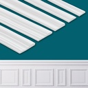 Peel and Stick Wall Molding Trim, Lightweight Chair Rail Wainscoting Panel, Finish Strip for Home Decoration (9.8ft x 1.26in)