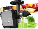 Slow Juicer Machine for Vegetables and Fruits Cold Press Masticating Extractor Celery Wheatgrass Leafy Greens Carrot Ginger Beet, Easy to Clean Juicer BPA-Free Reverse Function,Dishwasher Safe