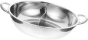 Double Pan Stock Pot Lids Electric Hot Pot Double Boiler Cooker Divider