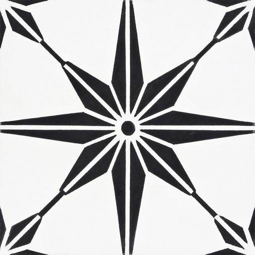 [BRSWGHAZBMMGGHIU] Tafilalt 8''x8'' Handmade Cement Tile,Pack of 12