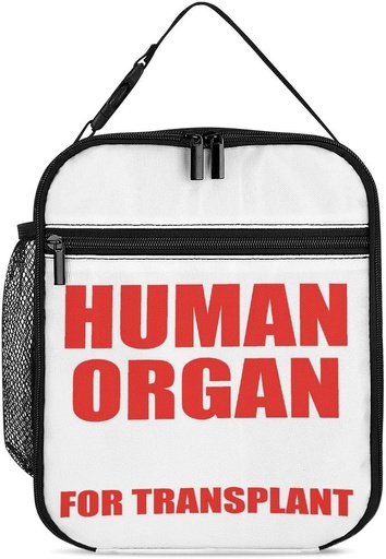 [BRSRAEILA5YA4H3X] Human Organ Lunch Box for Kids, Human Organ Lunch Bag for Men Women, Reusable Lunch Tote Bag