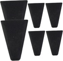 Fryer Accessories, 6PCS Air Fryer Basket Silicone Feet to Increase The Height, Silicone Foot for Round Squares Air Fryer Racks, Portable Air Fryer Stacking Rack Accessory 1.3x1.8