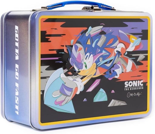 [BRSRAALQAUPBS3AY] Louis De Guzman Sonic The Hedgehog Gotta Go Fast Tin Lunch Box