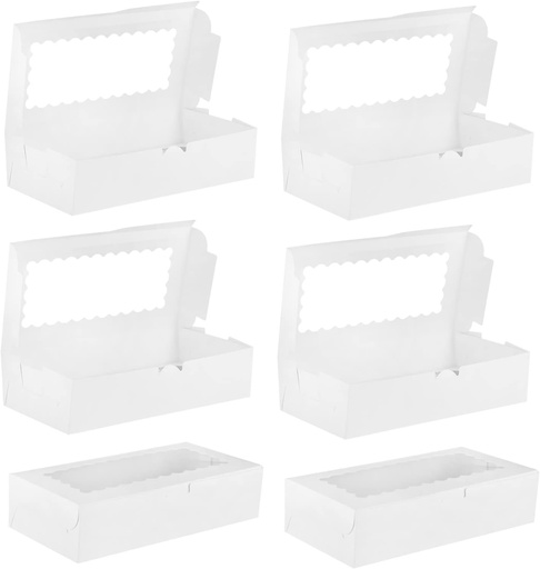 [BRSREFL7B4CBSCLX] 10Pcs Paper Muffin Cake Boxes Cupcake Packing Cases for Showers Birthdays Anniversaries Secure Transport for Treats Simple Yet Design